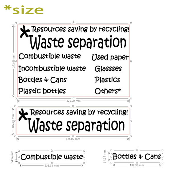 ウォールステッカー おしゃれ ゴミ分別 英字 リサイクル ステッカー ゴミ箱ラベル ごみ分別 英語 sticker 壁デコ 北欧 北ヨーロッパ ウォールステッカー はがせる メール便 送料無料 窓、ガラスに貼れる モノトーン wall label ごみ箱 シール label