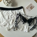ペア 下着 カップル 白 黒 セクシー リボン セクシー ペア パンツ ブランド ハンガー 女性 ショーツ ペア カップル ボクサー ペア下着 おもしろ ペアル...