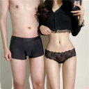 ペア 下着 カップル 男女2着セット 着心地良い 柔らかい セクシー ショーツ 涼しい 夏 薄手 レース sexy パンツ ブランド ハンガー レディース ペア...