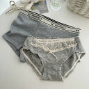 ペア 下着 カップル 男女2着セット 着心地良い 柔らかい セクシー ショーツ 綿100% レース sexy パンツ ブランド ハンガー レディース ペア下着 ...