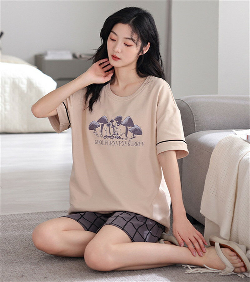 ペア パジャマ 半袖 夏 男女2着 セット 春 カジュアル 植物 uネック 大きいサイズ セットアップ シンプル 綿100％ 薄手 ルームウェア 半高級 カップル 春夏 ペアパジャマ 結婚祝い プレゼント お祝い おもしろ 夫婦 ギフト 上下セット レディース 部屋着 メンズ