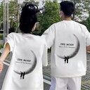 カップル ペア tシャツ ブランド ペアルック カップル 春夏 服 メンズ tシャツ 半袖 レディース おしゃれ ペアルック tシャツ 可愛い 綿 カップル お...