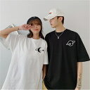 カップル ペア tシャツ ブランド ペアルック カップル 春 服 夏 メンズ tシャツ 半袖 レディース おしゃれ ペアルック tシャツ 可愛い 綿 カップル お揃い プレゼント 夫婦 tシャツ おもしろ カップル 友達 オシャレ ギフト ペア カップル 人気 カジュアル シンプル 白 黒