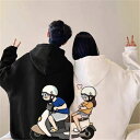 ペアルック パーカー ブランド ペアルック カップル お揃い 服 レディース おしゃれ 春 カップル ペアルック トレーナー 韓国 大きいサイズ リンクコーデ ...