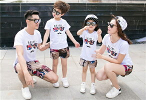 親子ペアルック親子ペアtシャツ&ショートパンツ上下セット親子ペアパパ親子お揃い親子ペアルックtシャツ親子ペアパパTシャツペアルックカップルペアカップル親子カップルお揃い服プレゼントtシャツ★カップルお揃いコーデギフト旅行撮影