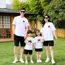 親子 ペアルック tシャツ ペア 可愛い シンプル カジュアル 夏服 親子コーデ 赤ちゃん 親子ペアルック ペアtシャツ 半袖 コーデ 夏 家族 お揃い tシャ...