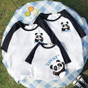 親子 ペアルック tシャツ ペア パンダ 可愛い シンプル 夏服 親子コーデ 赤ちゃん 親子ペアルック ペアtシャツ 半袖 コーデ 夏 家族 お揃い tシャツ ...