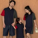 親子 ペアルック tシャツ 夏 ワンピース シンプル OL tシャツ 女性 おしゃれ 韓国 ペア 夏服 親子コーデ 赤ちゃん 親子ペアルック ペアtシャツ 半袖...