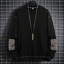 メンズ トレーナー おしゃれ 春秋 長袖 tシャツ プルオーバー トレーナー メンズ ブランド トップス 大きい サイズ 人気 ロングtシャツ メンズ ブランド...