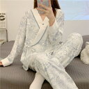 マタニティ パジャマ 前開き 長袖 春 産前 産後 綿 マタニティ ルームウェア 授乳 パジャマ 春夏 ギフト ルーム パンツ トップス かわいい マタニティパ...