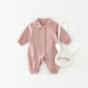 ロンパース 長袖 カバーオール キッズ うさぎ 秋 新生児 ベビー服 春 おしゃれ 女の子 ベビー 冬用 赤ちゃん 肌着 出産祝い ギフト 部屋着 子供服 女子 かわいい ルームウェア 初節句 内祝い 入園 保育園 幼稚園 ベビー用品 出産準備 記念撮影