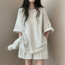 ジャージ 上下セット レディース 無地 シンプル tシャツ カジュアル 夏 セットアップ 半袖 ジャンスカ 綿 韓国 ミモレ丈 おしゃれ 上下 2点 スウェット...