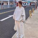 ジャージ 上下セット レディース 厚手 春 カジュアル 冬 パーカー 灰色 秋冬 パンツ セットアップ 女の子 おしゃれ 上下 セット スウェット 長袖 春 秋...