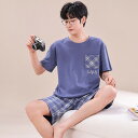 パジャマ メンズ 半袖 シンプル カジュアル uネック 夏 セットアップ 綿 薄手 半袖トップス ショートパンツ ブランド 夏用 上下セット ルームウェア クルーネック 半ズボン メンズパジャマ 上下 セット 紳士 大きいサイズ プレゼント 父の日 部屋着 人気