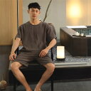 パジャマ メンズ 半袖 無地 柔らかい 着心地良い 夏 綿100% 部屋着 セットアップ 通気 ブランド 夏用 上下セット ルームウェア クルーネック 半ズボン メンズパジャマ 上下 セット 紳士 大きいサイズ プレゼント 父の日 人気