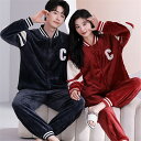 ペアパジャマ 冬 モコモコ 男女2着 セット 前開き 長袖 韓国風 ファッション カジュアル カップル ペア ルームウェア レディース パジャマ ペア 夫婦 も...