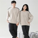 ペアパジャマ 冬 モコモコ 男女2着 セット カップル ペア ルームウェア 長袖 ペア パジャマ 夫婦 もこもこ メンズ ペアパジャマ カップル 秋 結婚祝い ...