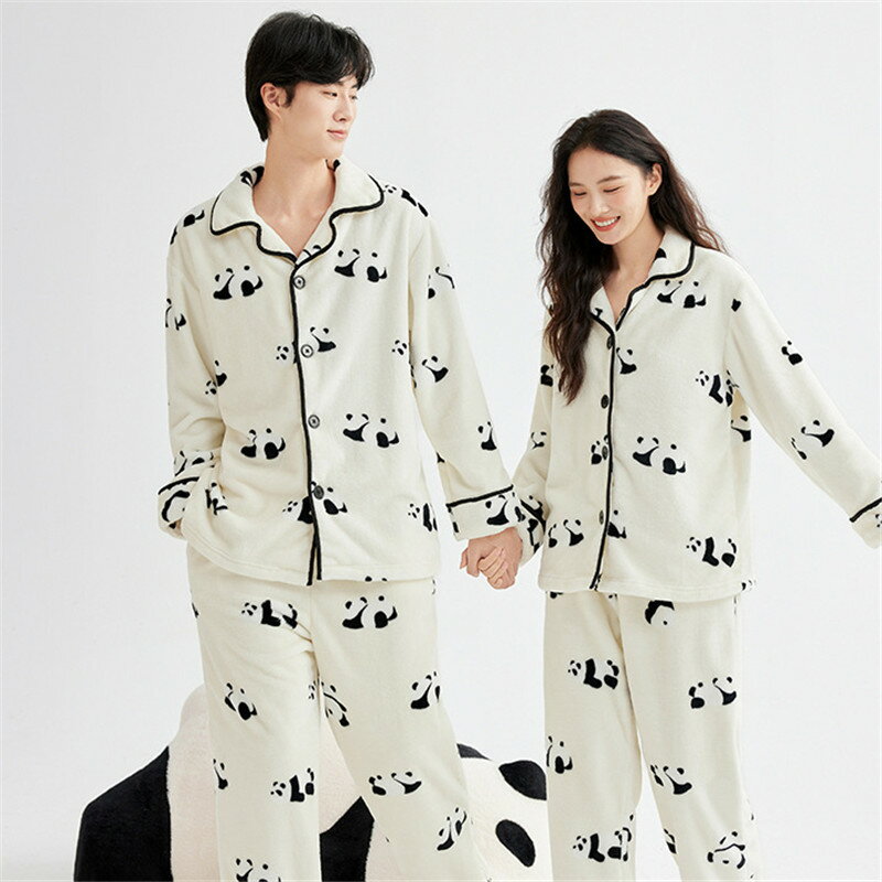 ペアパジャマ もこもこ 冬 男女2着 セット 厚手 防寒 セットアップ パジャマ 秋冬 ルームウェア おしゃれ カップル ペア 長袖 前開き レディース 夫婦 メンズ 上下セット 秋 結婚祝い プレゼント お祝い お揃い ギフト 記念日 部屋着
