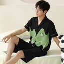 パジャマ メンズ 半袖 カジュアル 夏 綿100% 薄手 半袖トップス ショートパンツ ブランド セットアップ 夏用 上下セット ルームウェア 前開き 半ズボン...