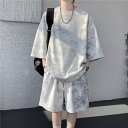 ジャージ 上下 メンズ 夏 半袖 tシャツ 大きいサイズ タイダイ 2点セット ジャージ 大きいサイズ 上下2点セット メンズ ブランド おしゃれ セットアップ...