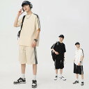 ジャージ 上下 メンズ 夏 半袖 カジュアル 学生 かこいい ファッション ジャンスカ 2点セット 大きいサイズ メンズ ブランド おしゃれ セットアップ 誕生...