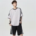 ジャージ 上下 メンズ 夏 半袖 ポロシャツ tシャツ ハーフパンツ カジュアル ストリートコーデ 2点セット 大きいサイズ メンズ ブランド おしゃれ セット...