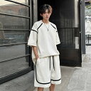 ジャージ 上下 メンズ 夏 半袖 大きいサイズ セットアップ ゆったり 2点セット 大きいサイズ メンズ ブランド おしゃれ セットアップ 誕生日 ギフト 男性...
