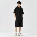 ジャージ 上下 メンズ 夏 半袖 tシャツ カジュアル 薄手 フーデッド 2点セット ジャージ 大きいサイズ メンズ ブランド おしゃれ セットアップ 誕生日 ...