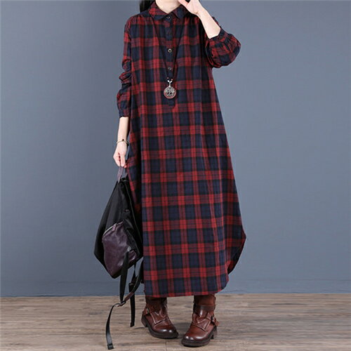 シャツワンピース 秋冬 長袖 ロング レディース ワンピース シャツ チュニック シャツワンピ 夏 春 秋 30代 40代 50代 カジュアル 大きいサイズ きれいめ シャツワンピース 上品 シーズンレスで活用 脚長効果も抜群 通勤 おしゃれ ゆったり シンプル 赤/レッド 緑/グリーン