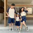 親子 ペアルック tシャツ ペア カーキ 紺 夏服 親子コーデ 赤ちゃん 親子ペアtシャツ 半袖 コーデ 夏 家族 お揃い tシャツ ブランド 大人 子供 お揃...