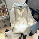 メンズ パーカー おしゃれ 長袖 ジャケット セーター アメカジ フーデッド ニット 重ね着レイヤード 秋 冬 服 プルパーカー 韓国 大きいサイズ スウェット...