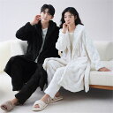 ペアパジャマ 冬 モコモコ 男女2着 セット 前開き 長袖 ロング丈 チェック 高級 カップル ペア ルームウェア レディース パジャマ ペア 夫婦 もこもこ ...