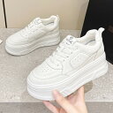 厚底 スニーカー レディース ローカット 春 白 カジュアル ラウンドトゥ 身長アップ 本革 きれいめ 靴 おしゃれ 細身 スニーカーレディース 歩きやすい ブランド 韓国 軽量 ダッドスニーカー シューズ ウォーキングシューズ ランニング