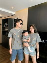 親子 ペアルック tシャツ 夏 ワンピース クマ トラベル 半袖 ペア 夏服 親子コーデ 赤ちゃん 親子ペアルック ペアtシャツ 半袖 コーデ 家族 お揃い t...