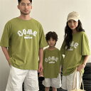 親子 ペアルック tシャツ 夏 ペア tシャツ ゆったり アウトドア 半袖 綿 韓国 夏服 親子コーデ 赤ちゃん 親子ペアルック ペアtシャツ 半袖 コーデ 家...