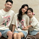 親子 ペアルック tシャツ 夏 ペア tシャツ レトロ 女子 半袖 綿 おしゃれ 夏服 親子コーデ 赤ちゃん 親子ペアルック ペアtシャツ 半袖 コーデ 家族 ...