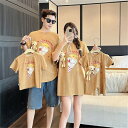 親子 ペアルック tシャツ 夏 ワンピース クマ 服 取り外し可 ペア 夏服 親子コーデ 赤ちゃん 親子ペアルック ペアtシャツ 半袖 コーデ 家族 お揃い t...