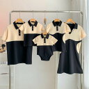 親子 ペアルック tシャツ 夏 ワンピース 杏色 黒 tシャツ 女性 ワンピース ペア 夏服 親子コーデ 赤ちゃん 親子ペアルック ペアtシャツ 半袖 コーデ ...