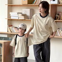 親子 ペアルック tシャツ 夏 ペア キッズ uネック シンプル 夏服 親子コーデ 赤ちゃん 親子ペアルック ペアtシャツ 半袖 コーデ 家族 お揃い tシャツ...