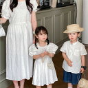 親子 ペアルック シャツ 夏 ワンピース 女性 半袖 ペア 夏服 親子コーデ 赤ちゃん 親子ペアルック ペアシャツ 半袖 コーデ 家族 お揃い シャツ ブランド...