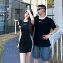 カップル ペア tシャツ ブランド レディース ワンピース シンプル カジュアル ワンピース 夏 半袖 綿 ペアルック カップル 春夏 服 メンズ tシャツ 半袖 おしゃれ ペアルック tシャツ カップル お揃い プレゼント 夫婦 おもしろ カップル 友達 ギフト人気
