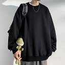 メンズ トレーナー おしゃれ 秋 冬 長袖 tシャツ プルオーバー パーカー uネック フードなし アメカジ 服 オーバーサイズ トレーナー メンズ ブランド トップス 人気 ロングtシャツ 春 秋服 韓国風 カジュアル 大きい サイズ メンズファッション オシャレ プレゼント