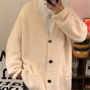 メンズ カーディガン winter レトロ アウター 無地 ニット ニットカーディガン 秋 春夏 カーディガン サマー 薄手 トップス メンズ ファッション 肩...