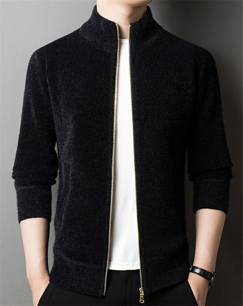 メンズ カーディガン カジュアル アウター ジッパー セーター スタンド襟 ニット 韓国 ニットカーディガン 秋 春夏 サマー 薄手 トップス メンズ ファッション 肩掛け 長袖 おしゃれ カーデ 男性用 トップス 春 秋服 ゆったり 前開き プレゼント 父の日 ギフト