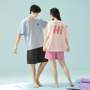 ペア パジャマ 半袖 夏 男女2着 セット 春 セットアップ 綿 薄手 高級 カップル ルームウェア 春夏 ペアパジャマ 結婚祝い プレゼント お祝い おもしろ...