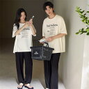 ペア パジャマ 半袖 夏 綿100% 男女2着 セット カジュアル 夏 セットアップ おしゃれ 綿 高級 カップル ペア ルームウェア 春夏 ペアパジャマ 結婚...