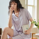 パジャマ レディース 夏用 ルームウェア 薄手 夏 シンプル カジュアル 春 セットアップ ゆったり 無地 半袖トップス+ショートパンツ 春 かわいい 上下セッ...