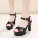 厚底 サンダル レディース ストラップ ストリートコーデ 11cm 本革 モノキニ 撥水 ミュール 身長アップ 歩きやすい 大人 旅行 厚底サンダル ハイヒール...