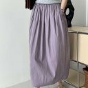 スカート ロング レディース 無地 シンプル ストリートコーデ フラワー 着痩せ パープル スカート単品 夏 きれいめ 涼しい 春夏 aライン マキシスカート 春夏物 フレアスカート 大きいサイズ 春 ベイカースカート マキシ ベイカー 体型カバー ボトム ゆったり