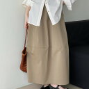 スカート ロング レディース 無地 シンプル ストリートコーデ スカート単品 夏 きれいめ 涼しい 春夏 aライン マキシスカート 春夏物 フレアスカート 大きいサイズ 春 ベイカースカート マキシ ベイカー 体型カバー 着痩せ ボトム ゆったり
